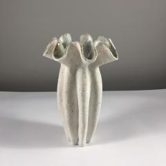 Yumiko Kuga Ceramic Ruffled Neck Vase by Yumiko Kuga - 2735156