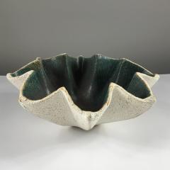 Yumiko Kuga Ceramic Star Bowl with Green Glaze by Yumiko Kuga - 3086809
