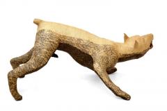 Yvan Munoz IVAN MUNOZ Poetic Dog Doberman Pinscher Sculpture Papier Mache Life Size Dobie - 2044748