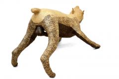 Yvan Munoz IVAN MUNOZ Poetic Dog Doberman Pinscher Sculpture Papier Mache Life Size Dobie - 2044751