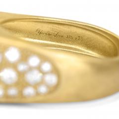 Yvonne Leon One of a Kind Diamond Edge Satin Yellow Gold Parisian Ring Yvonne Leon 2023 - 4711155