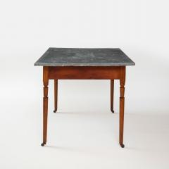 ZINC TOP TABLE WITH TURNED LEGS - 2788985