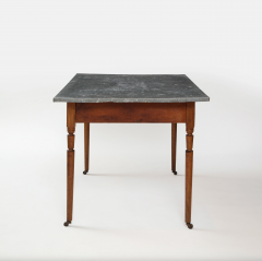 ZINC TOP TABLE WITH TURNED LEGS - 3553933