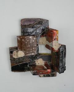 Zachary Weber Polychrome ceramic sculpture slice study - 3474438