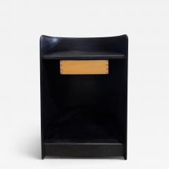 Zanotta Leather Side End Nightstand Table Italy 1980 - 4820455