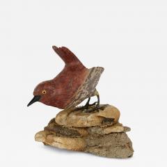 Zebra stone and silver bird model - 3292225