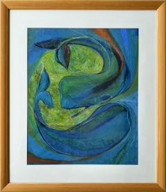 Zeke Ziner Two Whales Swirl in Love Dance - 4388537