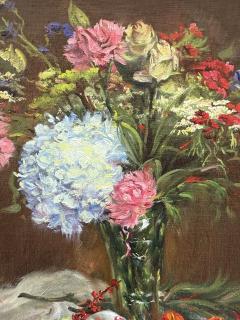Zhi Li Floral in Glass with Chinese Lantern  - 4793790