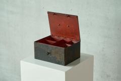 Zimmermann Stuttgart Iron Box in Patinated Metal 1930s - 4396311