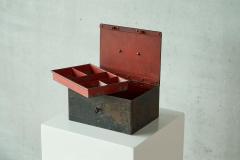 Zimmermann Stuttgart Iron Box in Patinated Metal 1930s - 4396358