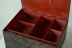 Zimmermann Stuttgart Iron Box in Patinated Metal 1930s - 4396359