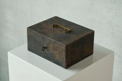 Zimmermann Stuttgart Iron Box in Patinated Metal 1930s - 4396361