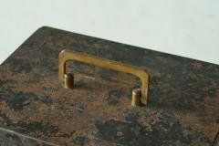 Zimmermann Stuttgart Iron Box in Patinated Metal 1930s - 4396367