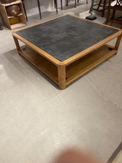 Zinc topped coffee table in oak frame - 3112303