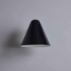 ZuZu Black Painted Brass Wall Sconce in the Style of Jacques Biny - 4264024