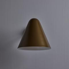 ZuZu Brown Painted Brass Wall Sconce in the Style of Jacques Biny - 4264177