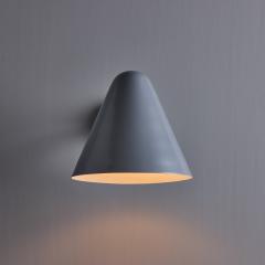 ZuZu Silver Painted Brass Wall Sconce in the Style of Jacques Biny - 4264051