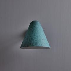 ZuZu Verdigris Patinated Brass Wall Sconce in the Style of Jacques Biny - 4264262