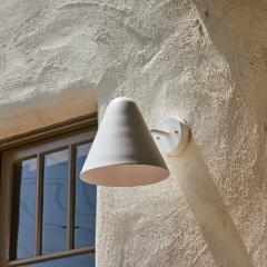 ZuZu White Painted Brass Wall Sconce in the Style of Jacques Biny - 4263928