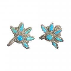 Zuni needlepoint style earrings - 3939818