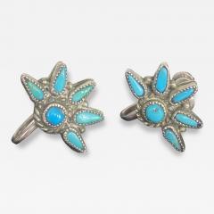 Zuni needlepoint style earrings - 3939819