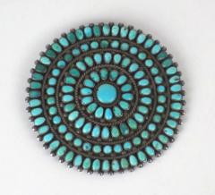 Zuni petit point circle pin - 1321597