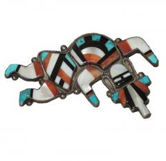 Zuni rainbow man pin - 1321619