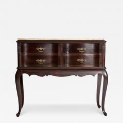 antique Walnut Buffet Sideboard Server Console Cabinet Four Drawer - 3430544