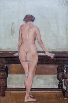 c1900 Standing Female Nude Unsigned O P - 2229871