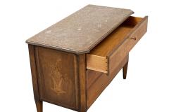 c1926 Swedish Grace birch marble chest of drawers - 3470794