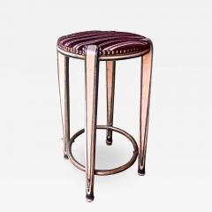 charming painted wood french 1920 art deco high stool - 1127110