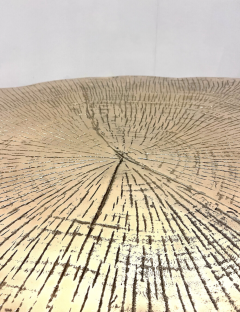 contemporary modern large bronze coffee table - 4441792