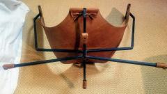 dan wegner Loveseat by Dan Wegner Wrought Iron Sling Chair California Studio c 1972 - 1612003