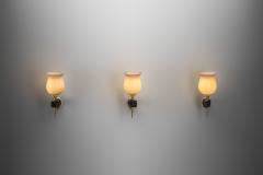 devoluy john Set of 3 John Devoluy Attr Bronze Wall Lamps Europe First half of the 20th C - 4604000