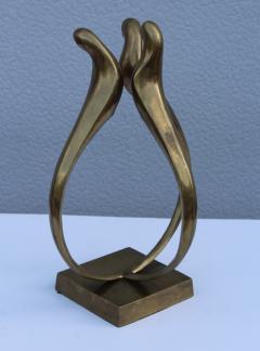 dolbi cashier 1980s Dolbi Cashier Brass Modern Sculpture - 1060445