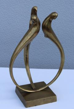 dolbi cashier 1980s Dolbi Cashier Brass Modern Sculpture - 1060450