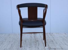 heritage henredon 1960s Heritage Henredon Walnut And Leather Armchairs - 2950637