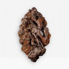 large Black Forest walnut plaque - 1091698