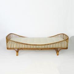 mario cristiani Architect Mario Cristiani rare bamboo daybed for Bonacina Italy 1964 - 3052385