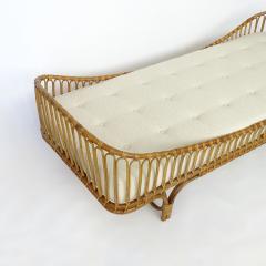 mario cristiani Architect Mario Cristiani rare bamboo daybed for Bonacina Italy 1964 - 3052388