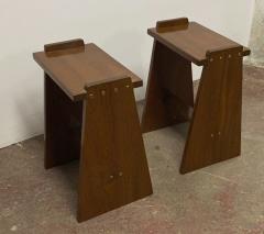 modernist pair of side table - 2066816