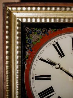 original Black forest Painted Glass Verre Eglomise Dial Wall Clock  - 3324587