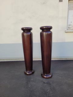 pair of stunning Art Deco Neo africanist pedestals - 3262543