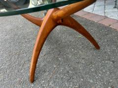 pierluigi Giordani Unusual Pierluigi Giordani style Sculptural Walnut Coffee Table Mid Century - 3982972