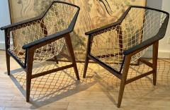 rarest cool easy fifties lounge rope net chairs - 2688174