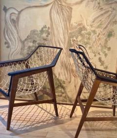 rarest cool easy fifties lounge rope net chairs - 2688186