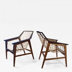 rarest cool easy fifties lounge rope net chairs - 2689358