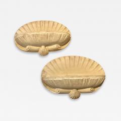 shell shaped French forties plaster sconces - 2784301