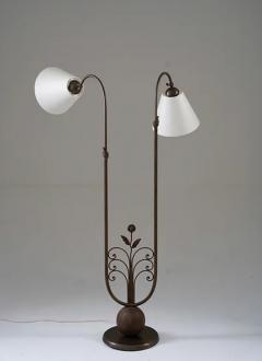 tor Wolfenstein Mid Century Floor Lamp by Tor Wolfenstein for Ditzingers 1930s Sweden - 2915897