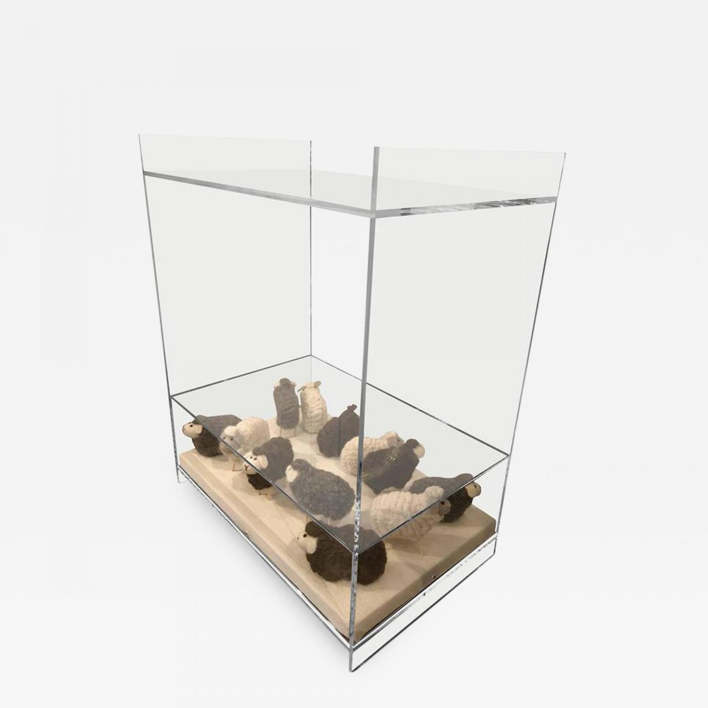 Lucite Object D Art Wooly Sheep Bedside Side Table By Amk For Lucite Object D Art Wooly Sheep Bedside Side Table By Amk For Patricia Kagan